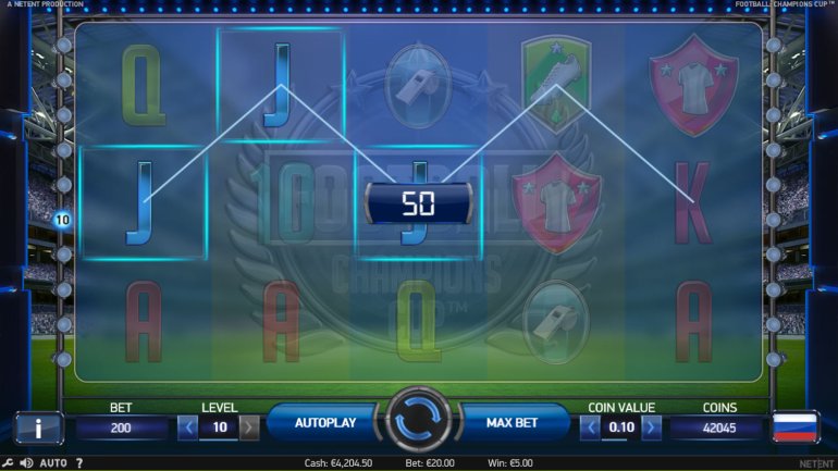 Football Champions Cup video slot